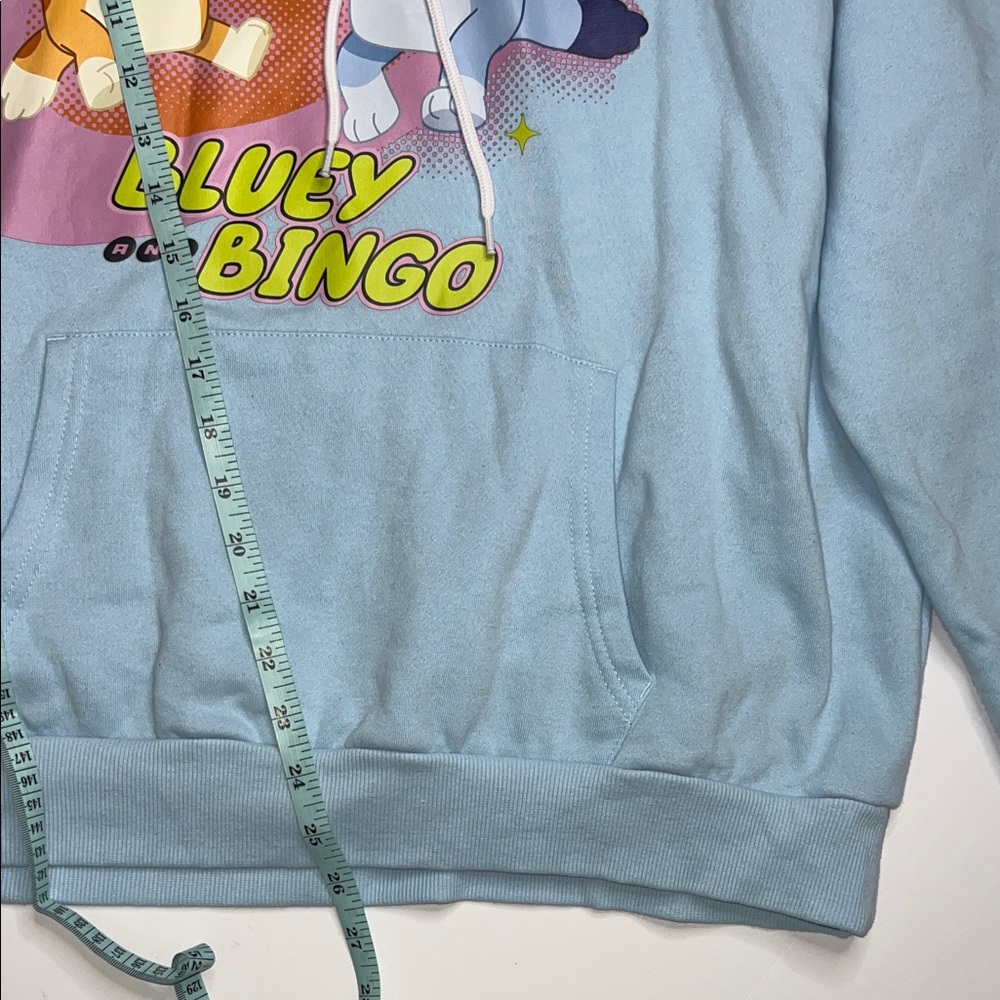 Bluey Adult Hoodie - Light Blue - Picture 5 of 7